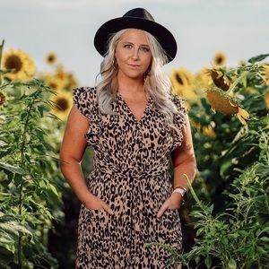 Siena Sky Cheetah Dress